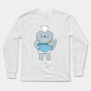 Baker cat Long Sleeve T-Shirt